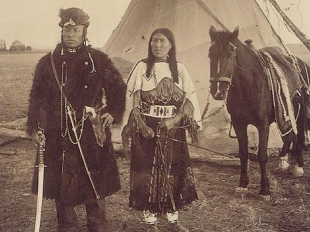 Plains Cree, Blackfoot, Dakota, who lived with the buffalo on the prairies and grasslands.
